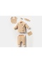 Lace Detail 5-Piece Girls' Newborn Muslin Zibin Set Hospital Release Set - 3