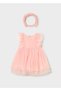 Baby Girl Headband and Tulle Dress Set Pink - 01905 - 2
