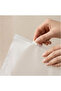 Zippered Half Matte Frosted Transparent Textile Storage Bag, 140 Micron, Bpa Free -100 Pieces (25X30) - 2