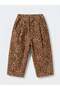 Girls' Leopard Patterned Comfortable Fit Balloon Pants – Casual Stylish Bottom Wear - 3