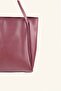 Large Size Hand and Shoulder Bag - Burgundy - 3