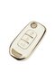 Clio 5 Megane 4 Captur Kadjar Compatible Gold Metal Key Case Cover Premium Car Remote Protector