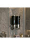 2 Compartment Wall Mounted Liquid Soap Dispenser Shampoo Shower Gel Dispenser Stylish Design 2X500Ml - 2