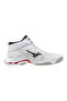 حذاء كرة الطائرة Wave Lightning Elite MID للجنسين باللون الأبيض - 3