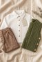 Organic Cotton Baby Set - Set of 3 with Sweater - 100% Cotton - Baby Boy - 5