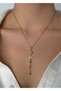 Steel Gold, Figure Necklace 45 cm (+5 cm Extension) - 3
