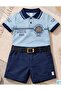 Boys' Shorts Suit with Belt Detail - 2