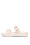 Elit Hml7036 Women's Stoned Flat Slippers Beige - 3
