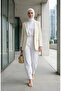 Elastic Waistband Stoned Trousers 71101-03 White - 2