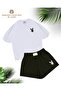 -Unisex Short-Sleeved T-Shirt-Shorts 2-Piece Set 100% Cotton Oversize
