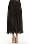 Pleated Chiffon Skirt 71262-04 Brown - 3
