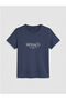 Lcw Visionnavy Blue Crew Neck Monaco Printed Women's T-Shirt - 2