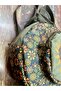 Fargin Ethnic Authentic Bohemian Round Embroidered Backpack Daily Travel Waterproof Backpack - 2