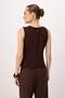 Brown Heart Accessory Detailed Blouse Twoss26Bz00547 - 7