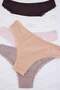 Brown-Multicolor Cotton Pack 5-Pack Lace Pack Striped Brazilian Plus Size Knitted Panties Tbbss26Cm00022 - 7