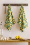 Pack of 2 Lemon Patterned 100% Cotton Kitchen Towels 40X66Cm Tphss26Mh00008