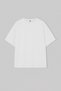 Beyaz Oversize/Geniş %100 Pamuk Bisiklet Yaka Cepli  T-Shirt TMNSS26TS00016 - 4