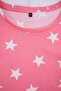 Pink Star Patterned Knitted Pajama Set with Shorts Tbbss24Ai00027 - 2