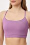 Lila Sırt Pencere/Cut Out Detaylı Destekli/Şekillendirici Askılı Örme Spor Sütyeni THMSS25SS00010 - 5