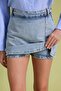 Açık Mavi Yırtmaçlı Denim Şort Etek TWOSS23SR00091 - 3