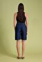 Dark Blue High Waist Denim Bermuda Twoss26Sr00161 - 4