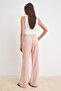 Açık Pembe Yüksek Bel Wide Leg Tencel Karışımlı Jeans TWOSS26JE00209 - 4