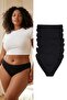 Black Regular Waist 7-Pack Classic Plus Size Panties Tbbss26Cm00009