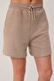 Mink Oversize Low Sleeve Short Sleeve Shorts Knitted Top and Bottom Set Twoss26Au00117 - 3