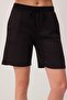 Black Regular Short Sleeve Wide Leg Short / Mini Soft Touch Knitted Bottom Top Set Twoss26Au00156 - 3