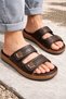 Men's Durable, Stylish, Comfortable Walking and Street Holiday Slippers with Velcro Fastening on the Upper. - 6