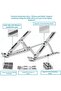 Adjustable Laptop Stand Foldable Aluminum Ergonomic Riser Cooling Anti Slip MacBook Dell HP ipad - 8