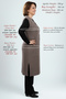 Women's Plus Size Knitwear Spring Summer Accordion Stretchy Knit Standard Long Mercerized Mother Vest - 4