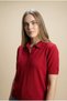 Polo Collar Short-Sleeve Women's Knit T-Shirt - 4