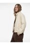 Cotton Long Sleeve Stand Collar Zipper Pocket Seasonal Jacket