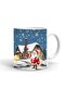 Christmas Santa Claus Printed Ceramic White Mug