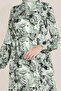 Mix Pattern Waist Tie Dress 40814 - 4
