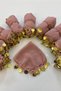 Powder Chiffon Bride Groom Bridesmaid Halay Handkerchief, Wedding Henna Night Circumcision Show Handkerchief 5 Pieces - 3
