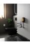 Wooden Patterned Magic Fix Magic Sticky Black Lux WC Paper Holder Mgs-708w - 2