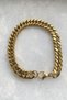 Men's Thick Chain Bracelet Gold Color 316L Steel Non-Tarnish Water Resistant 10mm 21cm - 2
