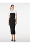 Cotton Slim Fit Color Contrast Short Sleeve Shirt with Corset Detail - 2