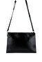 Women's Faux Leather Black Shoulder Bag - 3
