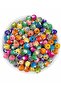 10mm Mixed Color Wooden Board Evil Eye Beads (25Gr, ~65 Pieces)