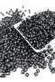 6mm White on Black Cube Letter Beads, 6x6mm Alphabet Letter Dice Beads (100gr,~750 Pieces) - 3