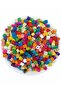 5mm Mixed Color Cube Wooden Beads (25Gr,~300 Pieces Beads) - 2
