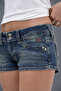 Carla Classic Denim Color Super Mini Shorts - 6