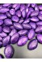 Matte Purple Large Almond Model Beads, Jewelry and Accessories Making, Bag Making Beads (100GR~20 PIECES OF BEADS)