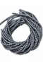 خرز لينو، خيط خرز من عجين لينو بوليمر بلون رمادي، أسطوانة 6 × 6 مم 40 سم سلسلة فيمو - 4
