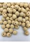 20mm Cream Color Velvet Beads Jewelry Making Beads (100gr,~20 Pieces) - 2