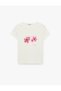 Hibiscus Printed Slim Fit Short Sleeve Crew Neck T-Shirt - 2