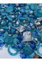 Blue Color Mixed Plastic Beads for Bracelet, Necklace, Keychain and Jewelry Making (250 Grams)